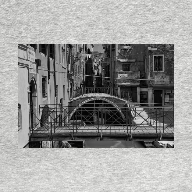 Small Canal in Venice - Monochrome by Violaman